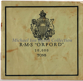 RMS Orford Brochure
